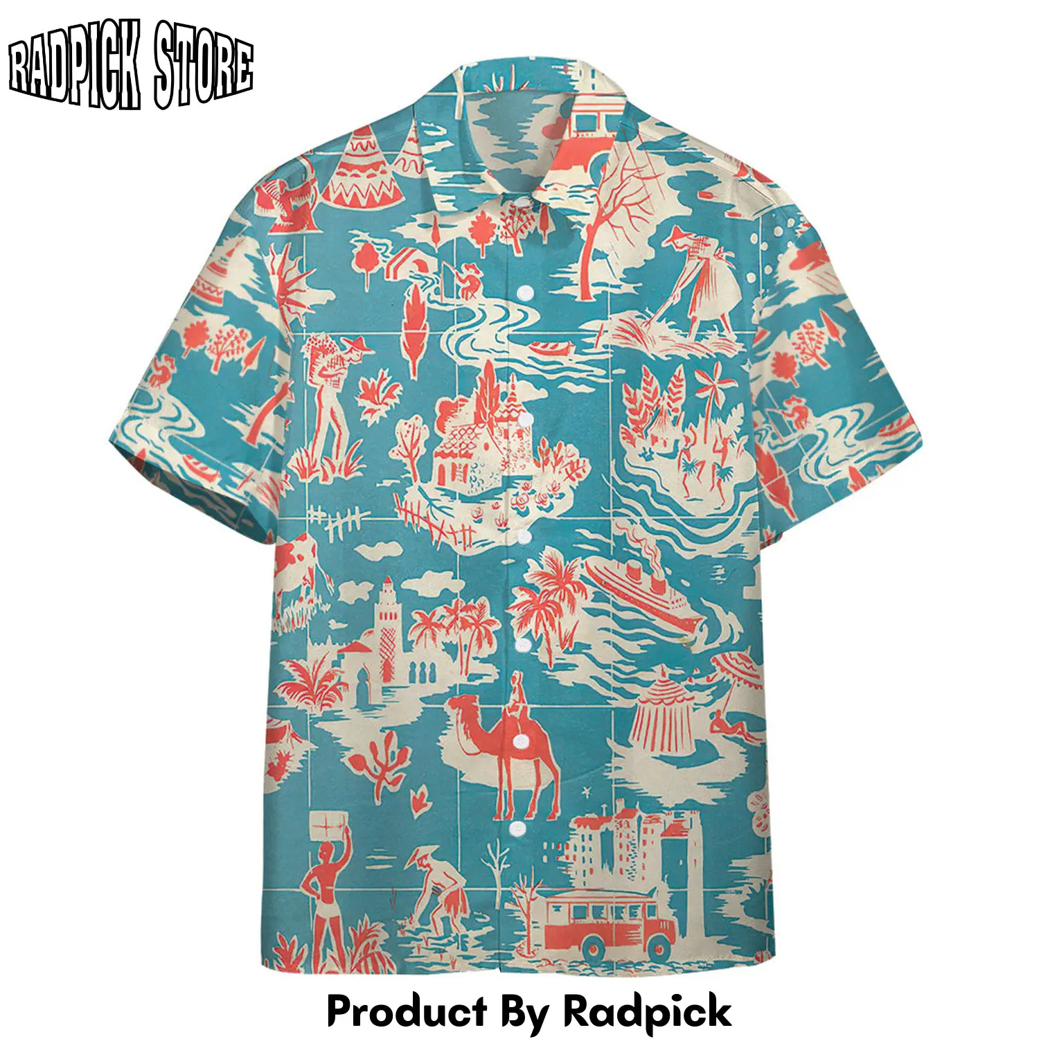 Radpick 3d lets discover world hawaii shirt rp292602